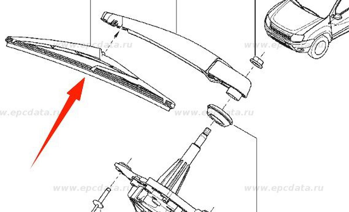 Ford Bmax Arka Cam Sileceği [Cey] (642392)